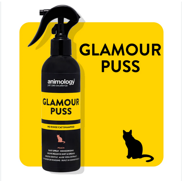 ANIMOLOGY GLAMOUR PUSS SHAMPOO PARA GATOS SIN ENJUAGUE 250ML