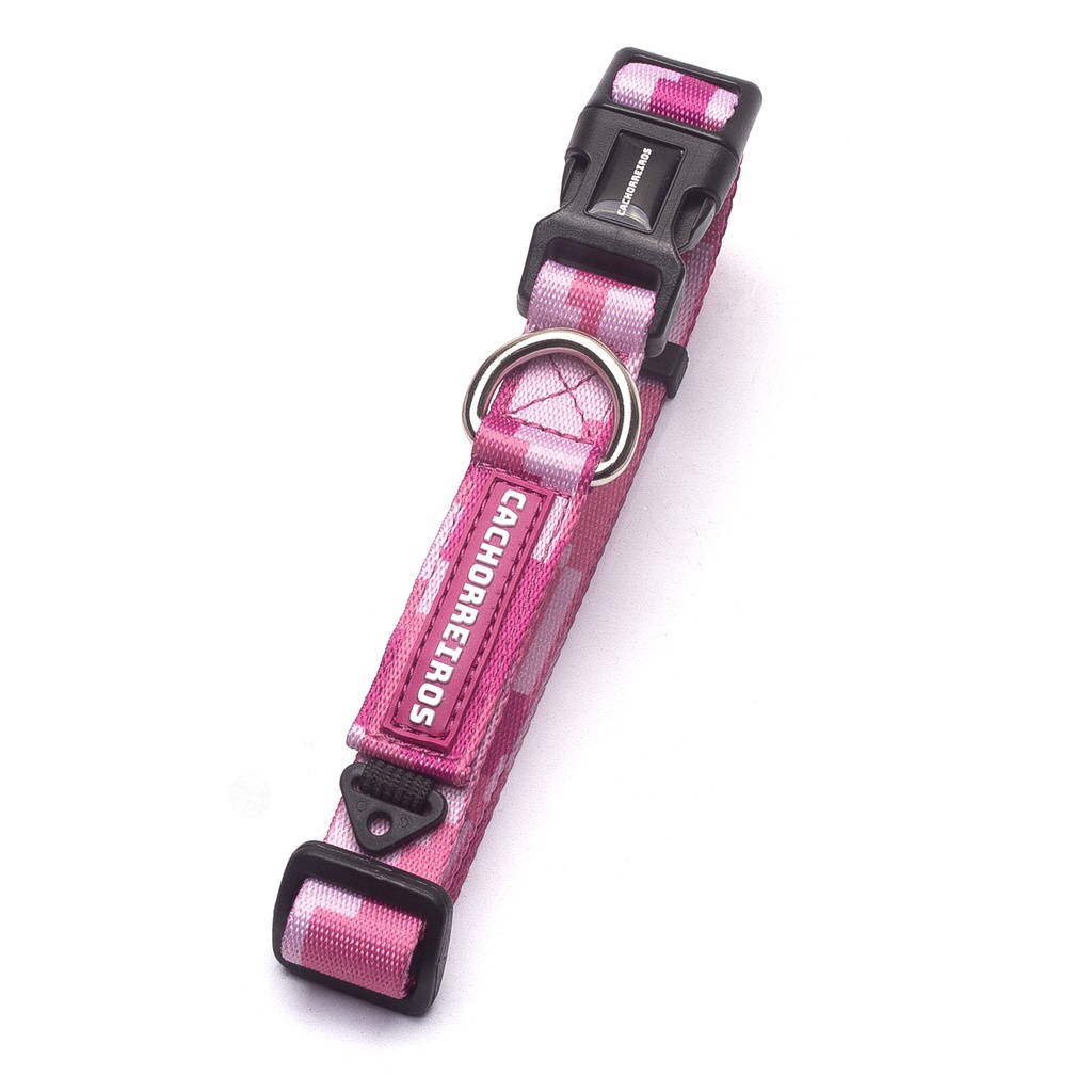 CACHORREIROS COLLAR CAMUFLAJE ROSA TALLA M